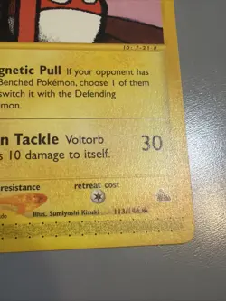 Voltorb 113/144 Pokemon Skyridge Regular Card - NM - Image 4