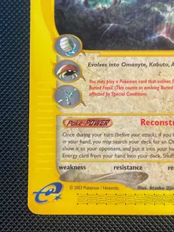 POKEMON TCG SKYRIDGE BURIED FOSSIL 47/144 COMMON NM - Image 3