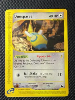 Dunsparce Skyridge 53/144 Common Never Played Pokemon TCG Card E Reader NM - Image 1