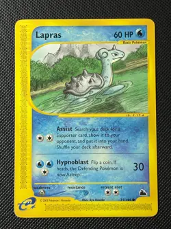 2003 Pokemon Skyridge Lapras Non-Holo 71/144 NM E-reader - Image 1