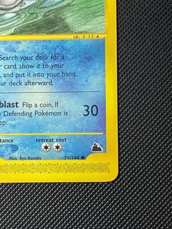 2003 Pokemon Skyridge Lapras Non-Holo 71/144 NM E-reader - Image 4