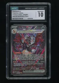 2024 POKEMON TCG CGC 10 SV Paldean Fates Charizard ex 234/091 - Image 1