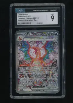 2024 Pokemon TCG CGC 9 Charizard EX Obsidian Flames 223/197 - Image 1