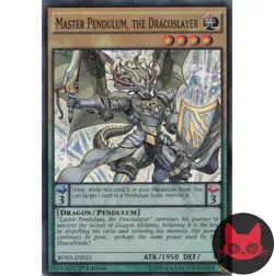 Yugioh Master Pendulum, the Dracoslayer BOSH-EN023 Super Rare 1st Edition NM - Image 1