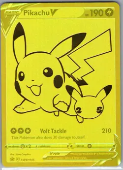 Pikachu V - SWSH145 SWSH: Sword & Shield Promo Cards - Pokemon Card - NM - Image 1