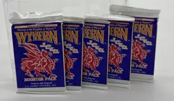 1994 Lot of 5 Wyvern CCG Card Game Limited Edition Booster Packs New Sealed - Image 3