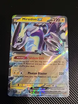 Miraidon ex - SVP028 - Pokemon Promo Scarlet & Violet Ultra Rare Holo Card NM - Image 1