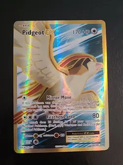 Pidgeot EX - 104/108 - Pokemon Evolutions XY Full Art Ultra Rare Card NM - Image 1