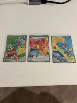 Pokemon TCG Kanto TrioBulbasaur Charmander Squirtle Lot 2026 - 3 Card - Image 1