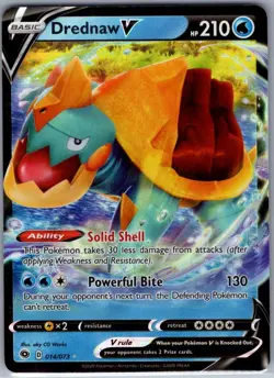 Drednaw V 014/073 Champion's Path - Pokemon Card - NM - Image 1