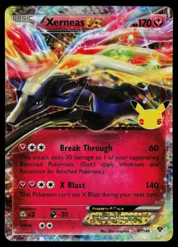 Pokemon Card - Xerneas EX Celebrations Classic Collection 97/146 Holo - Image 1