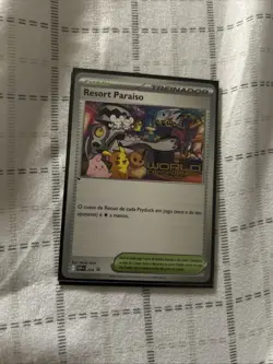 Paradise Resort 2025 World Championships PORTUGUESE Promo SVP 224 NM Pokemon - Image 1
