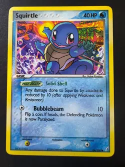 Pokemon Card Crystal Guardians Squirtle 64/100 Common - Image 1
