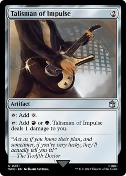 MTG - Talisman of Impulse - Doctor Who - Magic the Gathering - Image 1
