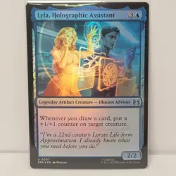 MTG Marvel's Spider-Man: Eternal-Legal Lyla, Holographic Assistant #0007 Foil - Image 1