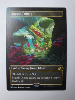 MTG - Zagoth Triome Borderless - Ikoria Lair of Behemoths #310 - N/M Rare - Image 1