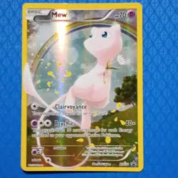 Pokemon Mew TCG XY110 Holo Black Star Promo Full Art 2016 NM - Image 1
