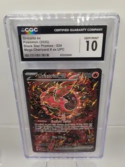 Oricorio ex CGC 10 Gem Mint — Mega Evolution Promo 024/ME Holo Pokemon - Image 1