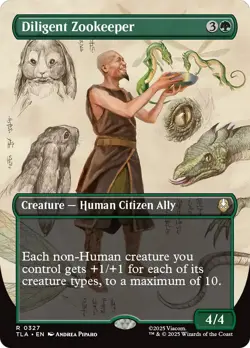 Diligent Zookeeper (Borderless) [Avatar: The Last Airbender] Near Mint - Image 1