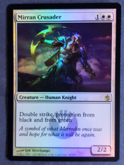 MTG Mirran Crusader x2 | Mirrodin Besieged | NM FOIL | Rare Knight | 1 FOIL - Image 2