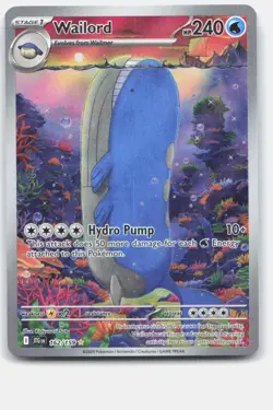 Water Holo Wailord - 162/159/JTG SV09: Journey Together NM Pokemon Card - Image 1
