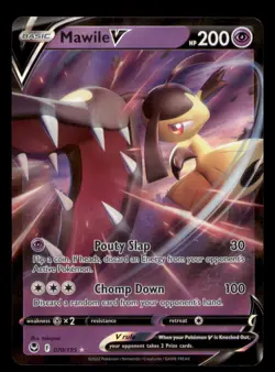 Mawile V 070/195 Holo V Rare Silver Tempest Pokemon TCG NM - Image 1