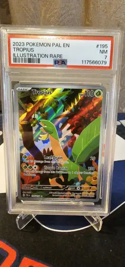 Pokemon 2023 Paldea Evolver Tropius Illustration Rare #195 PSA 7 - Image 1