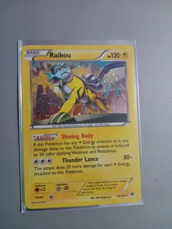 Raikou 55/162 XY Breakthrough Cosmos Holofoil Rare Holo Pokemon Card - Image 1