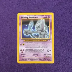 Shining Mewtwo ITA Neo Destiny Carta Pokemon Vintage - Inked Back - Image 1