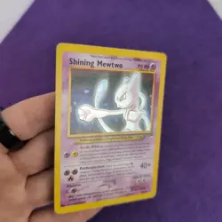 Shining Mewtwo ITA Neo Destiny Carta Pokemon Vintage - Inked Back - Image 2