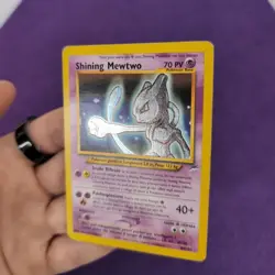 Shining Mewtwo ITA Neo Destiny Carta Pokemon Vintage - Inked Back - Image 3