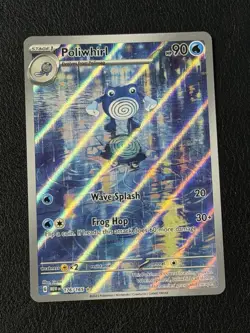 Pokemon TCG Poliwhirl 176/165 SV: Scarlet & Violet 151 Illustration Rare Holo - Image 1