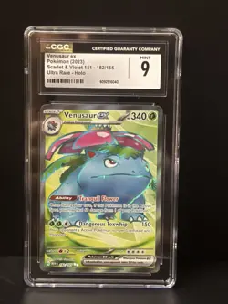 Pokemon Venusaur ex CGC 9 Mint Scarlet & Violet 151 182/165 Ultra Rare Holo - Image 1