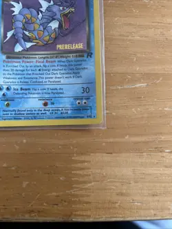 Pokemon Dark Gyarados Prerelease 8/82 Team Rocket Holo Rare NM - Image 4