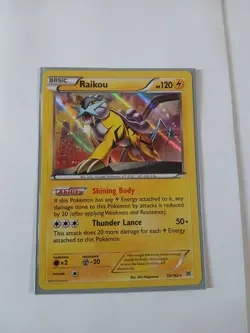Raikou 55/162 Pokemon TCG XY Breakthrough Holo Rare - Image 1