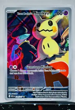 Pokemon Team Rocket Illustration Rare 3 Card Lot Mimikyu Meowth Houndoom IR - Image 2