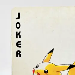 Pikachu Pokemon #025 Joker Playing Card Gold Poker Pichu Nintendo Japan Vintage - Image 2