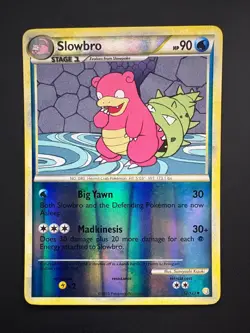 Slowbro 52/123 Pokemon HeartGold & SoulSilver Reverse Holo NM 2010 - Image 1