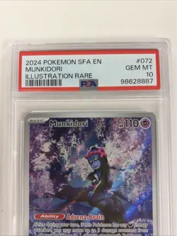 Munkidori Pokemon 072/064 Shrouded Fable Illustration Rare PSA 10 GEM MINT - Image 2