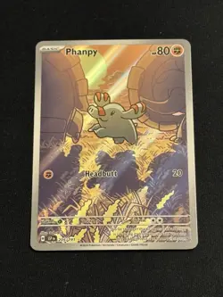 Pokemon TCG Surging Sparks Phanpy Illustration Rare #205/191 - Image 1