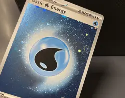 🍥 SWIRL x2 Water Energy MEE 003 Cosmos Holo Pokemon TCG Play! Stamp NM 🍥 - Image 3