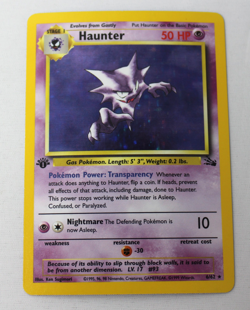POKEMON Card FOSSIL 1st Edition HAUNTER #6/62 Holo Foil - Image 1