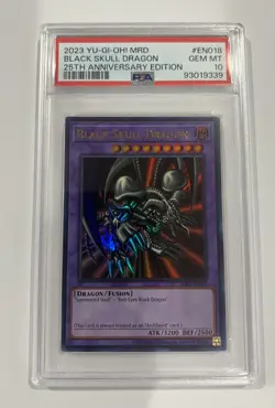 2023 Yu-Gi-Oh! Metal Raiders 25th Anniversary Black Skull Dragon EN018 PSA 10 - Image 1
