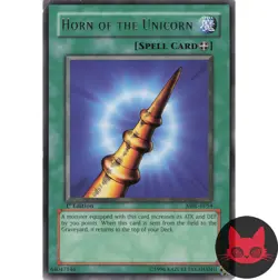 Yugioh Horn of the Unicorn MRL-E054 Rare 1st Edition LP - Image 1