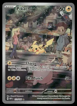 Pokemon Cards Pikachu 173/165 151 Illustration Rare NM - Image 1