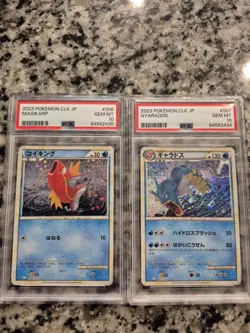 PSA 10 GEM SET! Magikarp 006/032 & Gyarados 007/032 CLK JP 2023 Pokemon TCG - Image 1
