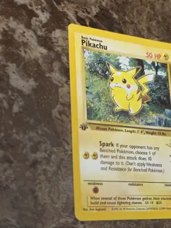 Pokemon Pikachu 60/64 Gold W Stamp 1st Edition Jungle Promo Card - Image 3