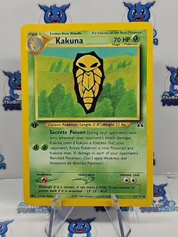 Kakuna 41/75 1st Edition Neo Discovery Pokemon NM - Image 1