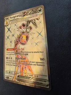 Pokemon TCG Farigiraf EX Temporal Forces 194/162 Card Ultra Rare NM - Image 2