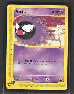 Pokemon Card TCG Gastly 57/144 common 2003 Skyridge NM - Image 1